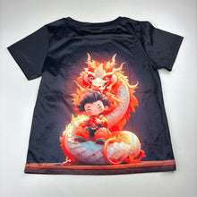 Load image into Gallery viewer, Boys lightweight, tee / top, dragon, EUC, size 5-6,  
