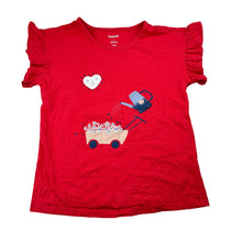 Load image into Gallery viewer, Girls Pekkle, embroidered stretchy tee/ top, EUC, size 7,  