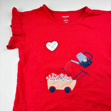 Load image into Gallery viewer, Girls Pekkle, embroidered stretchy tee/ top, EUC, size 7,  