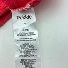 Load image into Gallery viewer, Girls Pekkle, embroidered stretchy tee/ top, EUC, size 7,  