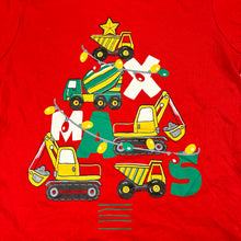 Load image into Gallery viewer, Boys Tilt, cotton Christmas tee / top, diggers, EUC, size 4,  