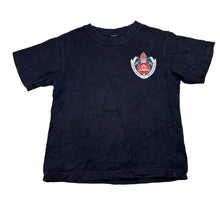 Load image into Gallery viewer, Boys FRNSW, navy cotton tee / top, no size, armpit to armpit: 33cm, FUC, size 4-5,  