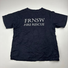 Load image into Gallery viewer, Boys FRNSW, navy cotton tee / top, no size, armpit to armpit: 33cm, FUC, size 4-5,  