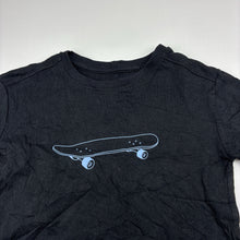 Load image into Gallery viewer, Boys Anko, black cotton tee / top, skateboard, EUC, size 3,  