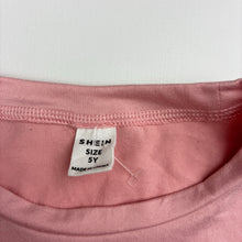 Load image into Gallery viewer, Girls SHEIN, soft feel stretchy tee / top, GUC, size 5,  