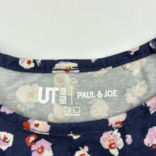 Load image into Gallery viewer, Girls Uniqlo, PAUL &amp; JOE floral cotton tee / top, EUC, size 5-6,  