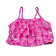 Load image into Gallery viewer, Girls SHEIN, pink &amp; white swim top, EUC, size 7,  