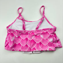 Load image into Gallery viewer, Girls SHEIN, pink &amp; white swim top, EUC, size 7,  