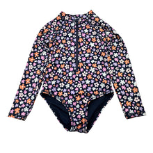 Load image into Gallery viewer, Girls Target, floral long sleeve swin one-piece, EUC, size 4,  