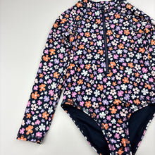 Load image into Gallery viewer, Girls Target, floral long sleeve swin one-piece, EUC, size 4,  