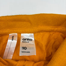 Load image into Gallery viewer, Unisex Anko, gold cotton school polo shirt, EUC, size 10,  