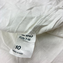 Load image into Gallery viewer, Unisex Anko, white cotton tee / top, EUC, size 10,  