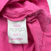 Load image into Gallery viewer, Girls Mango, pink cotton tee / top, GUC, size 2,  