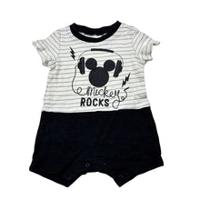 Load image into Gallery viewer, Boys Disney, Mickey Mouse cotton romper, GUC, size 00,  