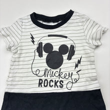 Load image into Gallery viewer, Boys Disney, Mickey Mouse cotton romper, GUC, size 00,  