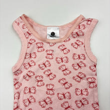 Load image into Gallery viewer, Girls Dymples, cotton singlet top, butterflies, EUC, size 000,  