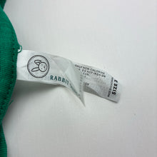 Load image into Gallery viewer, Unisex RABBIT SKINS, green cotton tee / top, EUC, size 2,  