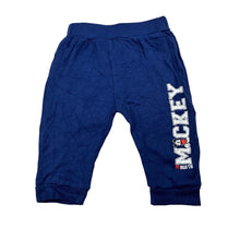 Load image into Gallery viewer, Boys Disney, Mickey Mouse cotton pants / bottoms, elasticated, EUC, size 0,  