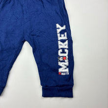 Load image into Gallery viewer, Boys Disney, Mickey Mouse cotton pants / bottoms, elasticated, EUC, size 0,  