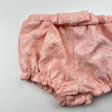 Load image into Gallery viewer, Girls pink, shorts, elasticated, light mark on back, FUC, size 00,  