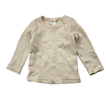 Load image into Gallery viewer, Unisex H&amp;M, ribbed organic cotton blend long sleeve top, EUC, size 000,  