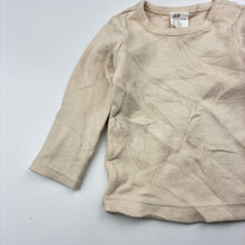 Load image into Gallery viewer, Unisex H&amp;M, ribbed organic cotton blend long sleeve top, EUC, size 000,  