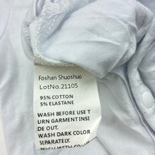 Load image into Gallery viewer, Boys white, stretchy bodysuit / romper, EUC, size 000,  