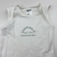 Load image into Gallery viewer, Unisex Anko, cotton singletsuit / romper, dinosaur, EUC, size 00,  