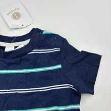 Load image into Gallery viewer, Boys Dymples, striped cotton tee / top, NEW, size 000,  