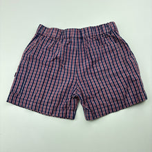 Load image into Gallery viewer, Boys Junior J, checked lightweight cotton shorts, elasticated, EUC, size 0,  