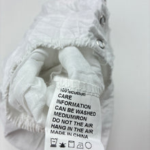 Load image into Gallery viewer, Girls white, lightweight cotton romper, EUC, size 00,  