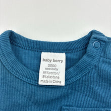 Load image into Gallery viewer, Unisex Baby Berry, ribbed stretchy tee / top, EUC, size 0000,  