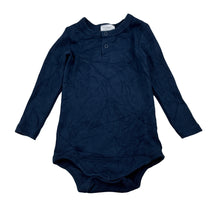 Load image into Gallery viewer, Unisex Milky, navy ribbed bodysuit / romper, GUC, size 1,  