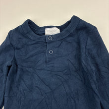 Load image into Gallery viewer, Unisex Milky, navy ribbed bodysuit / romper, GUC, size 1,  