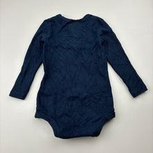 Load image into Gallery viewer, Unisex Milky, navy ribbed bodysuit / romper, GUC, size 1,  
