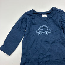 Load image into Gallery viewer, Boys Anko, navy cotton tee / top, car, EUC, size 00,  