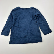Load image into Gallery viewer, Boys Anko, navy cotton tee / top, car, EUC, size 00,  