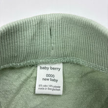 Load image into Gallery viewer, Unisex Baby Berry, fleece lined pants / bottoms, elasticated, pandas, EUC, size 0000,  