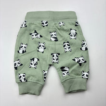 Load image into Gallery viewer, Unisex Baby Berry, fleece lined pants / bottoms, elasticated, pandas, EUC, size 0000,  