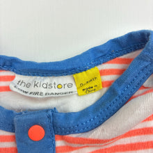 Load image into Gallery viewer, Unisex TheKidStore, lightweight striped romper, EUC, size 000,  