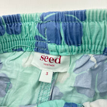 Load image into Gallery viewer, Boys Seed, lightweight cotton shorts, elasticated, light mark on back, FUC, size 3,  