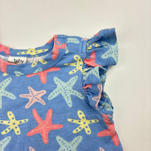 Load image into Gallery viewer, Girls 4 Baby, stretchy bodysuit / romper, starfish, EUC, size 000,  
