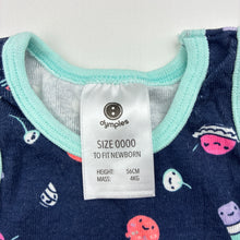 Load image into Gallery viewer, Unisex Dymples, cotton singletsuit romper, ice cream, GUC, size 0000,  