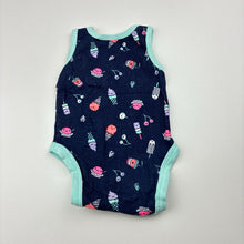 Load image into Gallery viewer, Unisex Dymples, cotton singletsuit romper, ice cream, GUC, size 0000,  