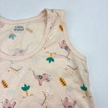 Load image into Gallery viewer, Girls Little Wishes, soft feel singlet top, elephants, EUC, size 2,  