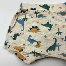 Load image into Gallery viewer, Unisex Anko, stretchy shorts, elasticated, dinosaurs, GUC, size 1,  
