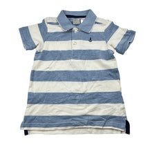Load image into Gallery viewer, Boys H&amp;M, striped cotton polo shirt top, EUC, size 2,  