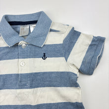 Load image into Gallery viewer, Boys H&amp;M, striped cotton polo shirt top, EUC, size 2,  