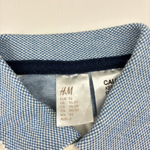 Load image into Gallery viewer, Boys H&amp;M, striped cotton polo shirt top, EUC, size 2,  
