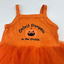 Load image into Gallery viewer, Girls Baby Berry, Halloween Pumpkin tutu romper, FUC, size 00,  